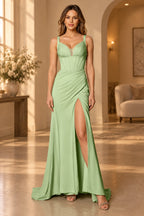 Refined Sheath Sweetheart Sleeveless Zipper Back Floor Length Bridesmaid Dress