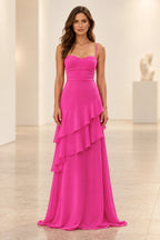 Romantic Chiffon A-Line Sweetheart Sleeveless Lace-Up Floor-Length Prom Dress