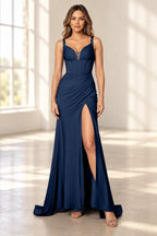 Refined Sheath Sweetheart Sleeveless Zipper Back Floor Length Bridesmaid Dress