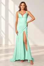 Refined Sheath Sweetheart Sleeveless Zipper Back Floor Length Bridesmaid Dress