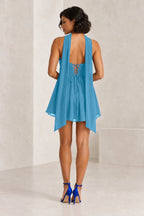 Romantic A-Line Sweetheart Sleeveless Lace-Up Back Mini Homecoming Dress
