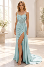 Striking Sheath Sweetheart Sleeveless Lace Up Floor Length Prom Dress