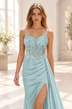 Striking Sheath Sweetheart Sleeveless Lace Up Floor Length Prom Dress