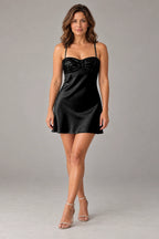 Glamorous A-Line Sweetheart Sleeveless Lace-Up Back Mini Homecoming Dress