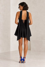 Romantic A-Line Sweetheart Sleeveless Lace-Up Back Mini Homecoming Dress