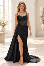 Striking Sheath Sweetheart Sleeveless Lace Up Floor Length Prom Dress