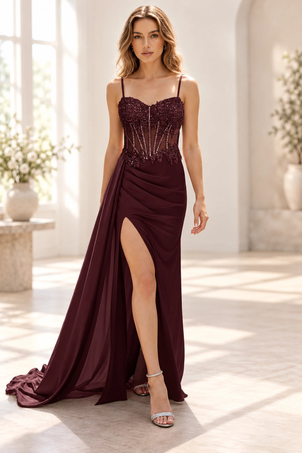 Striking Sheath Sweetheart Sleeveless Lace Up Floor Length Prom Dress