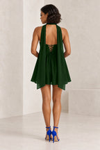 Romantic A-Line Sweetheart Sleeveless Lace-Up Back Mini Homecoming Dress