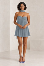 Romantic A-Line Sweetheart Sleeveless Lace-Up Back Mini Homecoming Dress