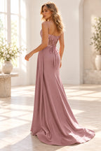 Striking Sheath Sweetheart Sleeveless Lace Up Floor Length Prom Dress