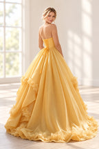 Romantic A Line Off Shoulder Lace Up Floor Length Prom Dress