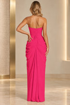 Refined Sheath Straight Neck Strapless Lace Up Floor Length Prom Dress