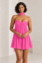 Romantic A-Line Sweetheart Sleeveless Lace-Up Back Mini Homecoming Dress