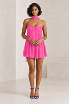 Romantic A-Line Sweetheart Sleeveless Lace-Up Back Mini Homecoming Dress