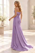 Striking Sheath Sweetheart Sleeveless Lace Up Floor Length Prom Dress