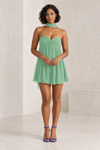 Romantic A-Line Sweetheart Sleeveless Lace-Up Back Mini Homecoming Dress