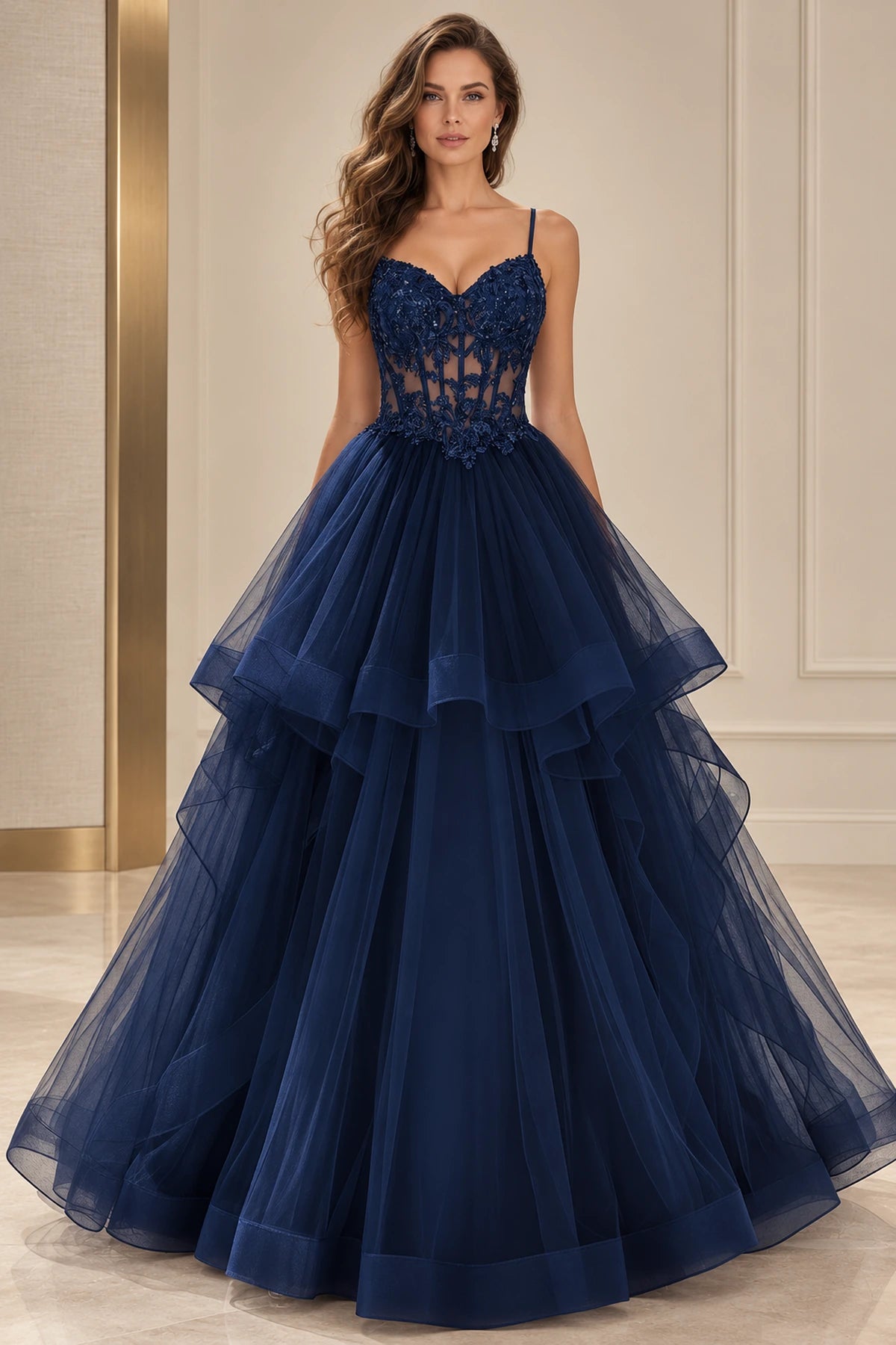 Romantic A Line Sweetheart Sleeveless Zipper Back Floor Length Prom Dress