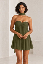 Romantic A-Line Sweetheart Sleeveless Lace-Up Back Mini Homecoming Dress