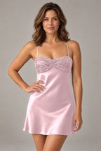 Glamorous A-Line Sweetheart Sleeveless Lace-Up Back Mini Homecoming Dress