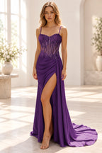 Striking Sheath Sweetheart Sleeveless Lace Up Floor Length Prom Dress
