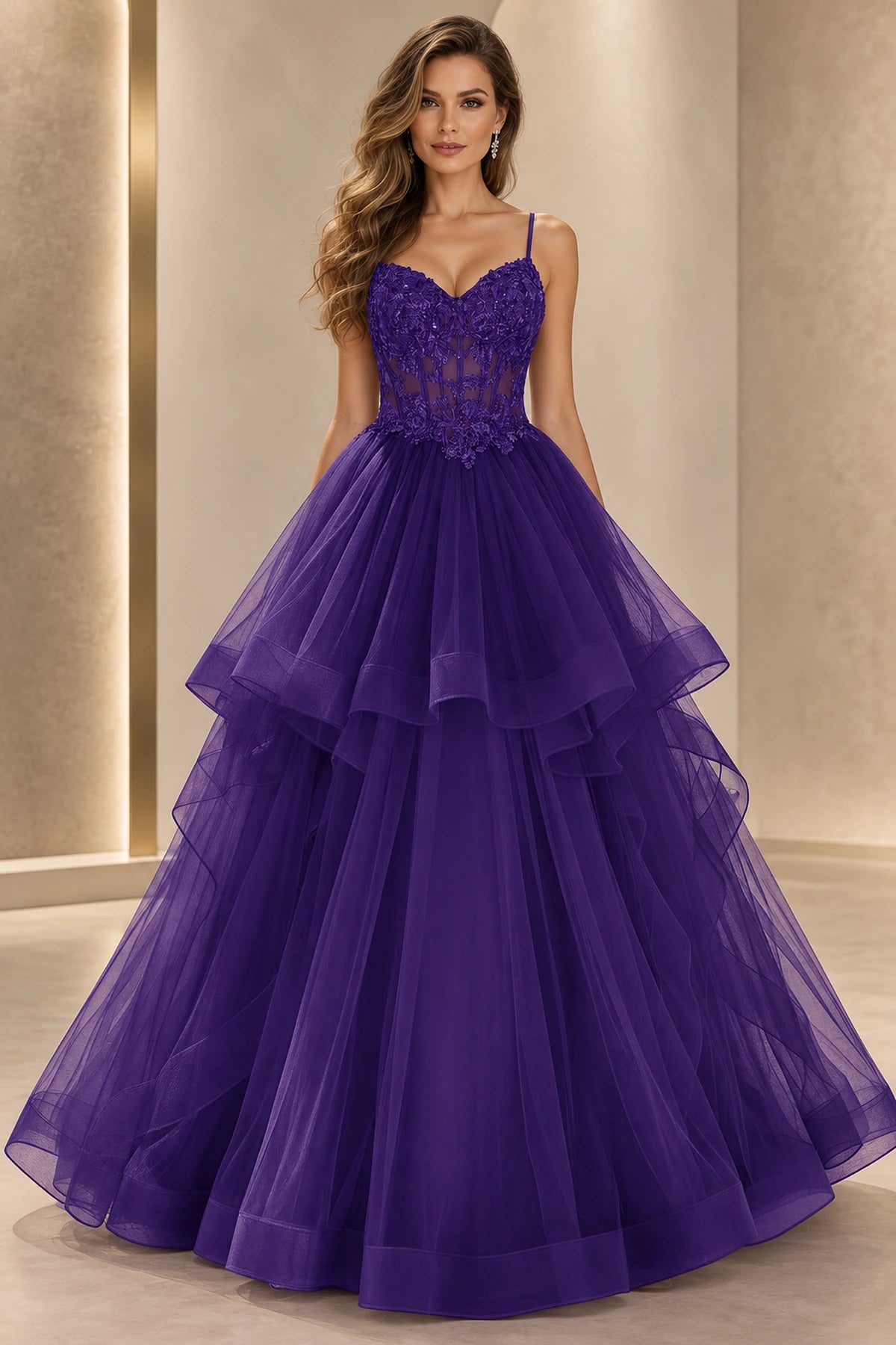Romantic A Line Sweetheart Sleeveless Zipper Back Floor Length Prom Dress