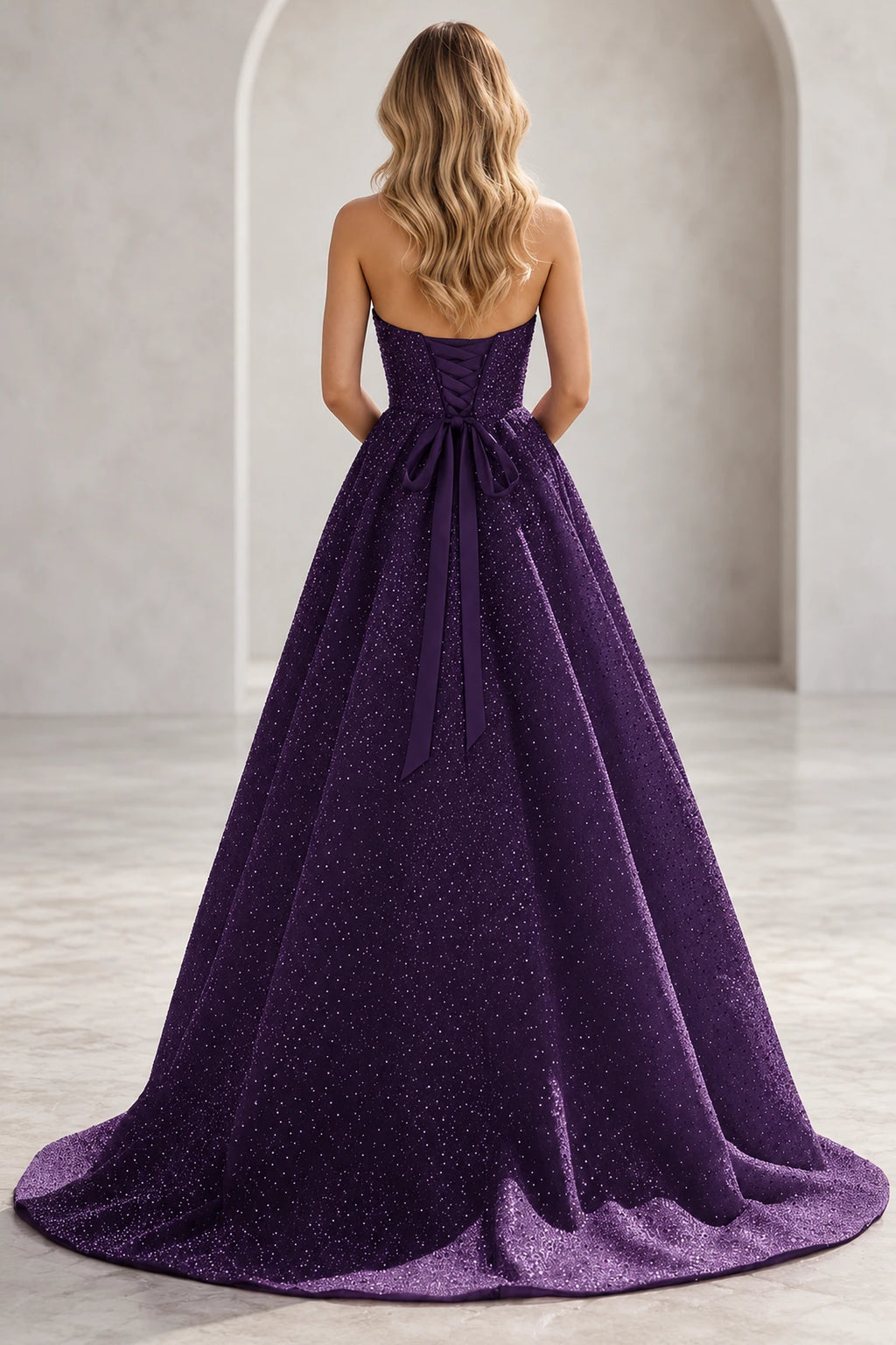 Regal A Line Halter Sleeveless Lace Up Floor Length Prom Dress