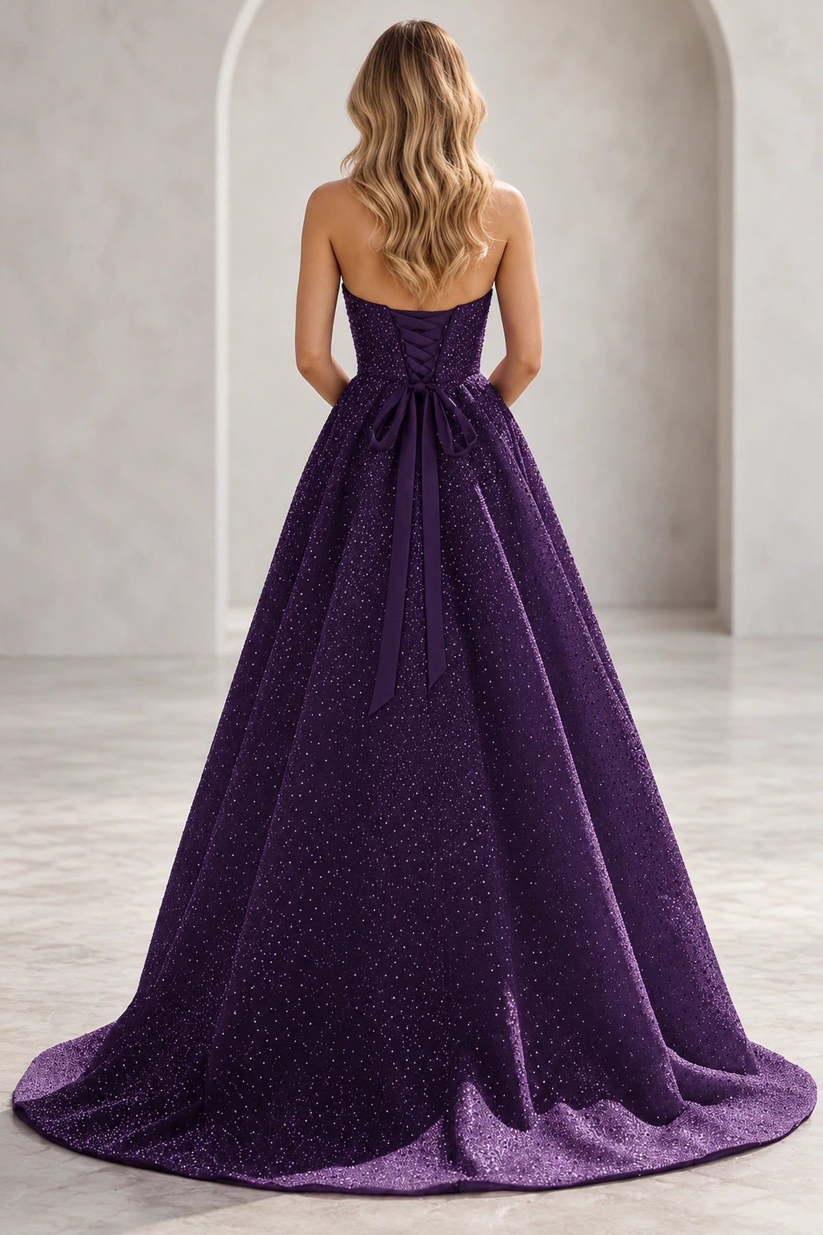 Regal A Line Halter Sleeveless Lace Up Floor Length Prom Dress
