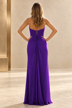 Graceful Sheath V Neck Sleeveless Lace Up Back Floor Length Bridesmaid Dress