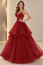 Romantic A Line Sweetheart Sleeveless Zipper Back Floor Length Prom Dress