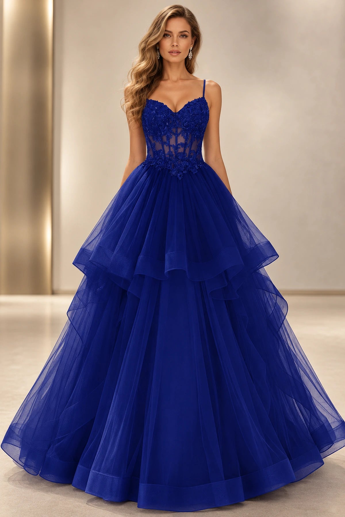 Romantic A Line Sweetheart Sleeveless Zipper Back Floor Length Prom Dress