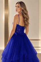 Romantic A Line Sweetheart Sleeveless Zipper Back Floor Length Prom Dress