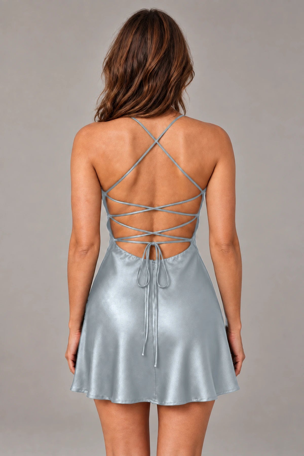 Glamorous A-Line Sweetheart Sleeveless Lace-Up Back Mini Homecoming Dress