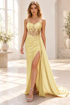 Striking Sheath Sweetheart Sleeveless Lace Up Floor Length Prom Dress