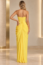 Refined Sheath Straight Neck Strapless Lace Up Floor Length Prom Dress