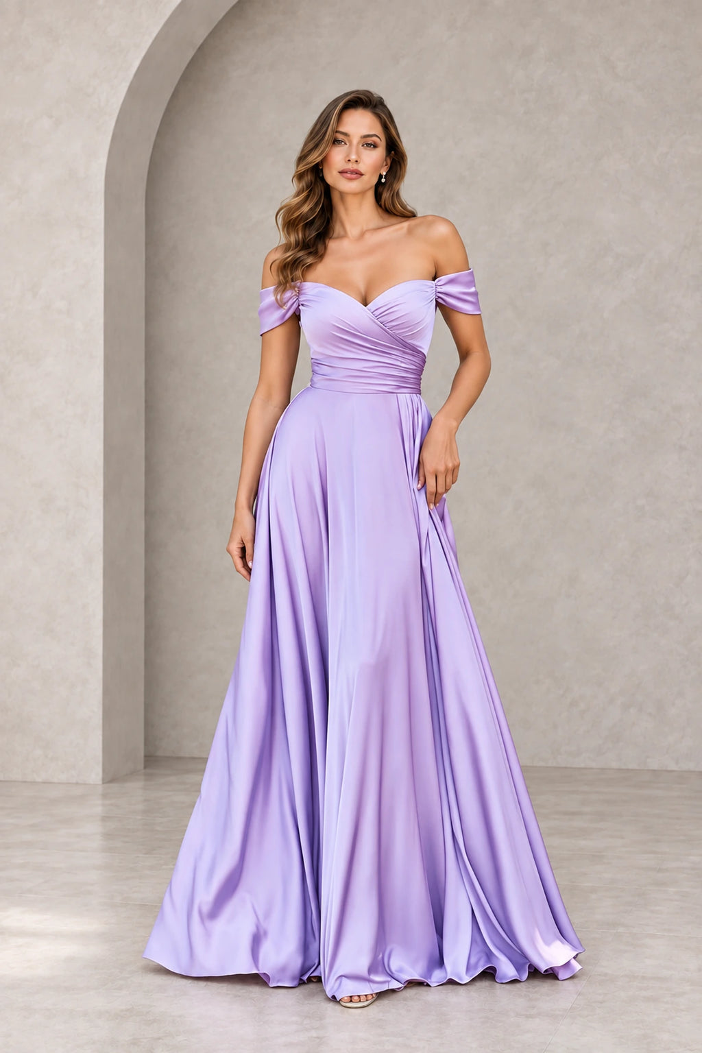 Romantic A Line Sweetheart Short Sleeves V Back Floor Length Prom Dress