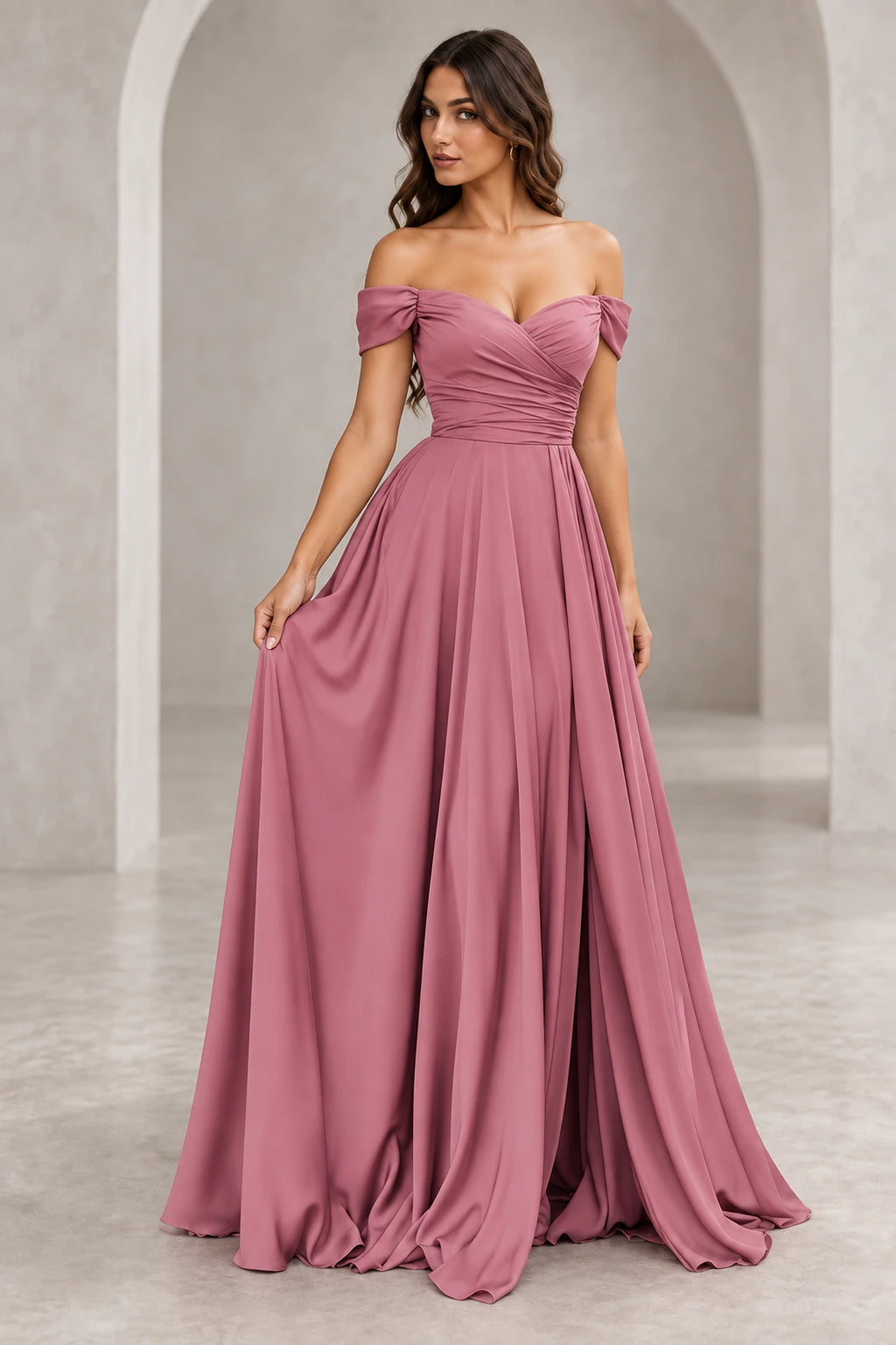 Romantic A Line Sweetheart Short Sleeves V Back Floor Length Prom Dress