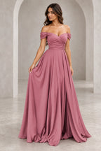 Romantic A Line Sweetheart Short Sleeves V Back Floor Length Prom Dress