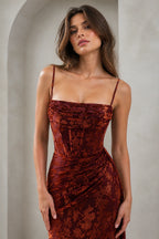 Romantic A-Line Square Neck Sleeveless Low Back Floor-Length Wedding Guest Dress