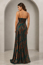 Romantic A-Line Square Neck Sleeveless Low Back Floor-Length Wedding Guest Dress