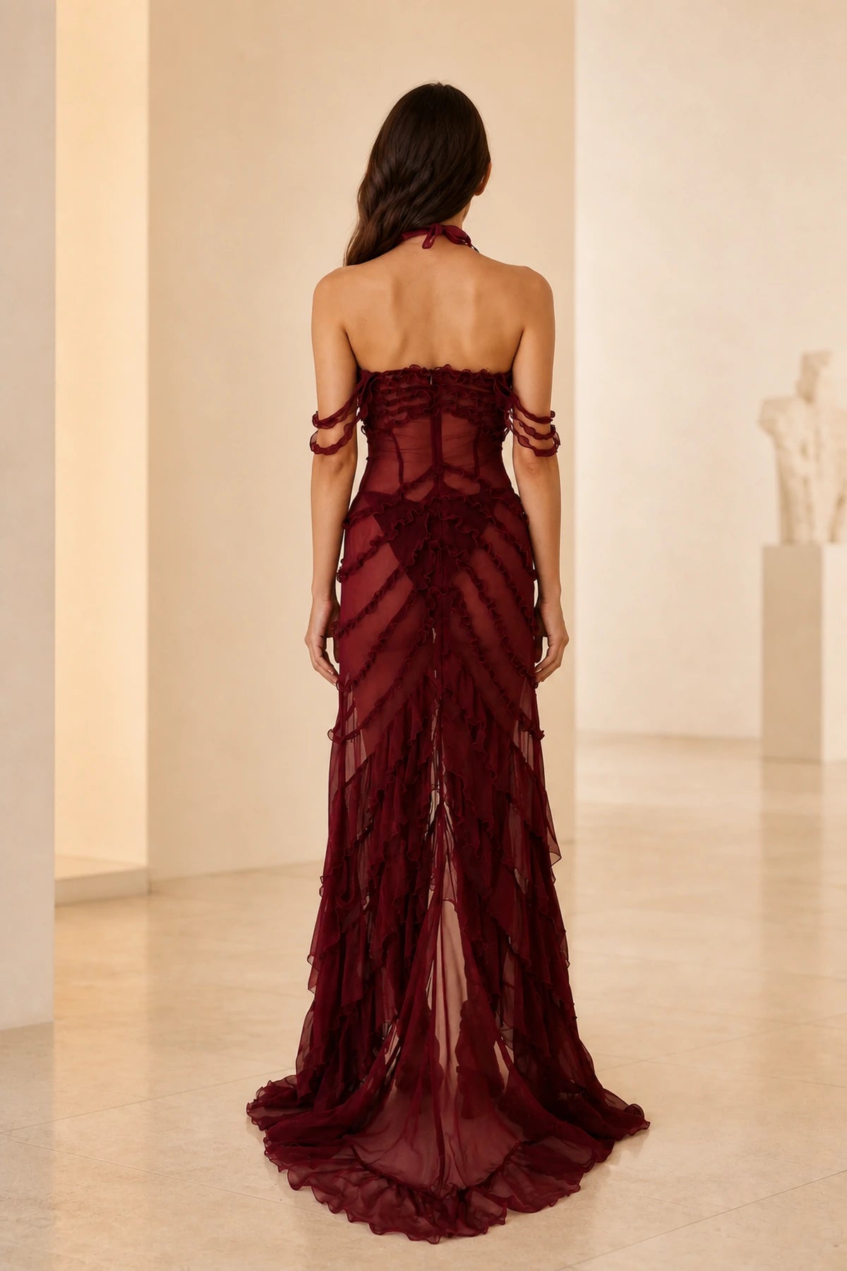 Romantic Sheath Off Shoulder Short Sleeve Corset Back Floor Length Prom Dress