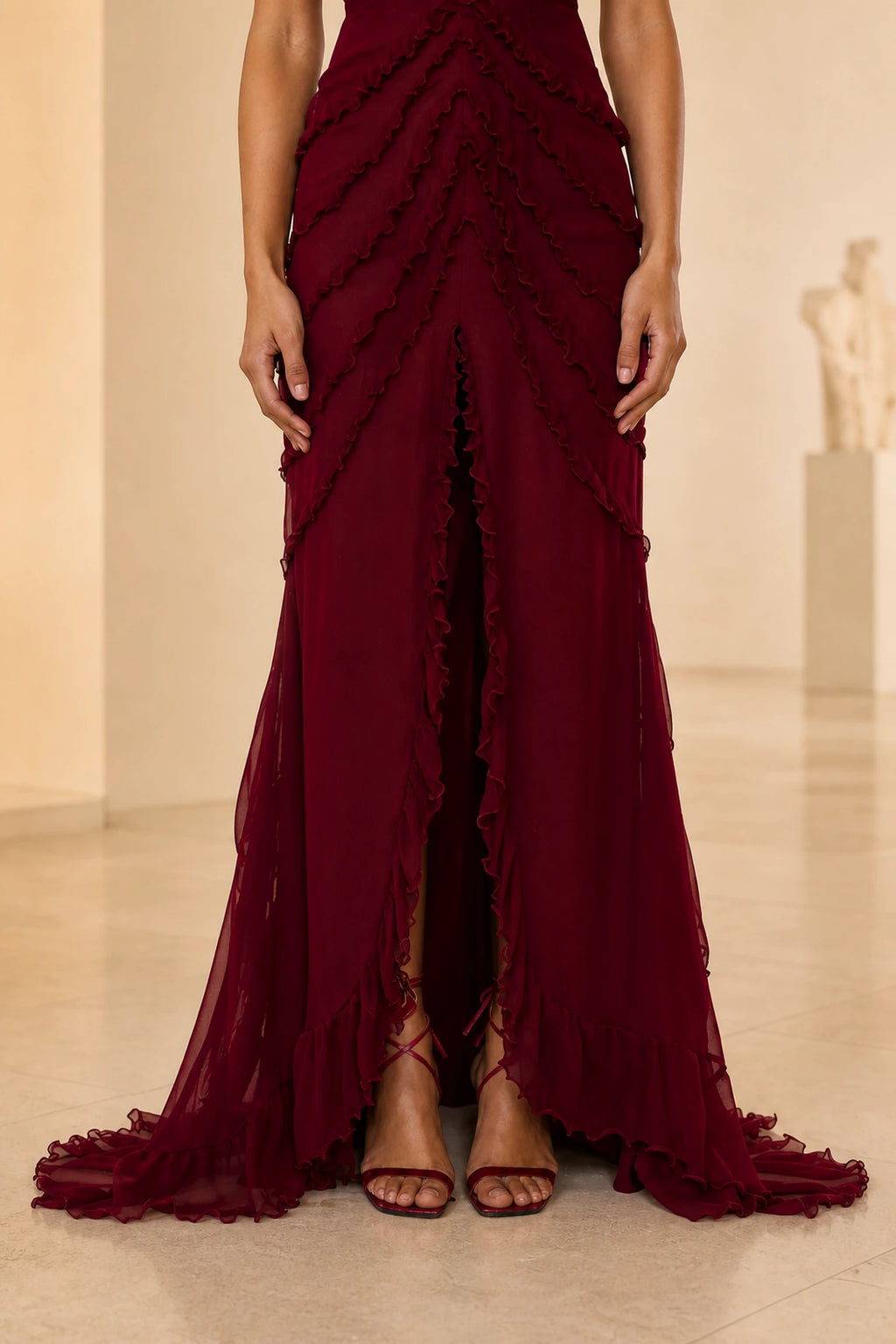 Romantic Sheath Off Shoulder Short Sleeve Corset Back Floor Length Prom Dress