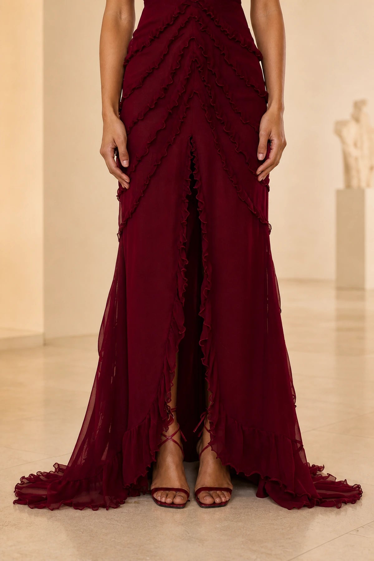 Romantic Sheath Off Shoulder Short Sleeve Corset Back Floor Length Prom Dress