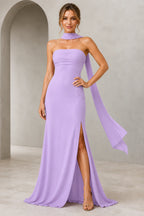 Sophisticated Sheath Straight Neck Sleeveless Zip Back Floor Length Bridesmaid Dress