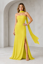 Sophisticated Sheath Straight Neck Sleeveless Zip Back Floor Length Bridesmaid Dress