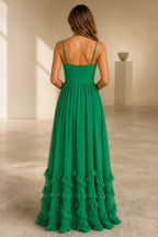 green-ruffle-floor-length-bridesmaid-dress-back.webp