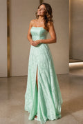 mint-green-strapless-wedding-guest-dress-front.webp