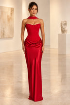 Elegant Mermaid Sweetheart Strapless Lace Up Back Long Bridesmaid Dress