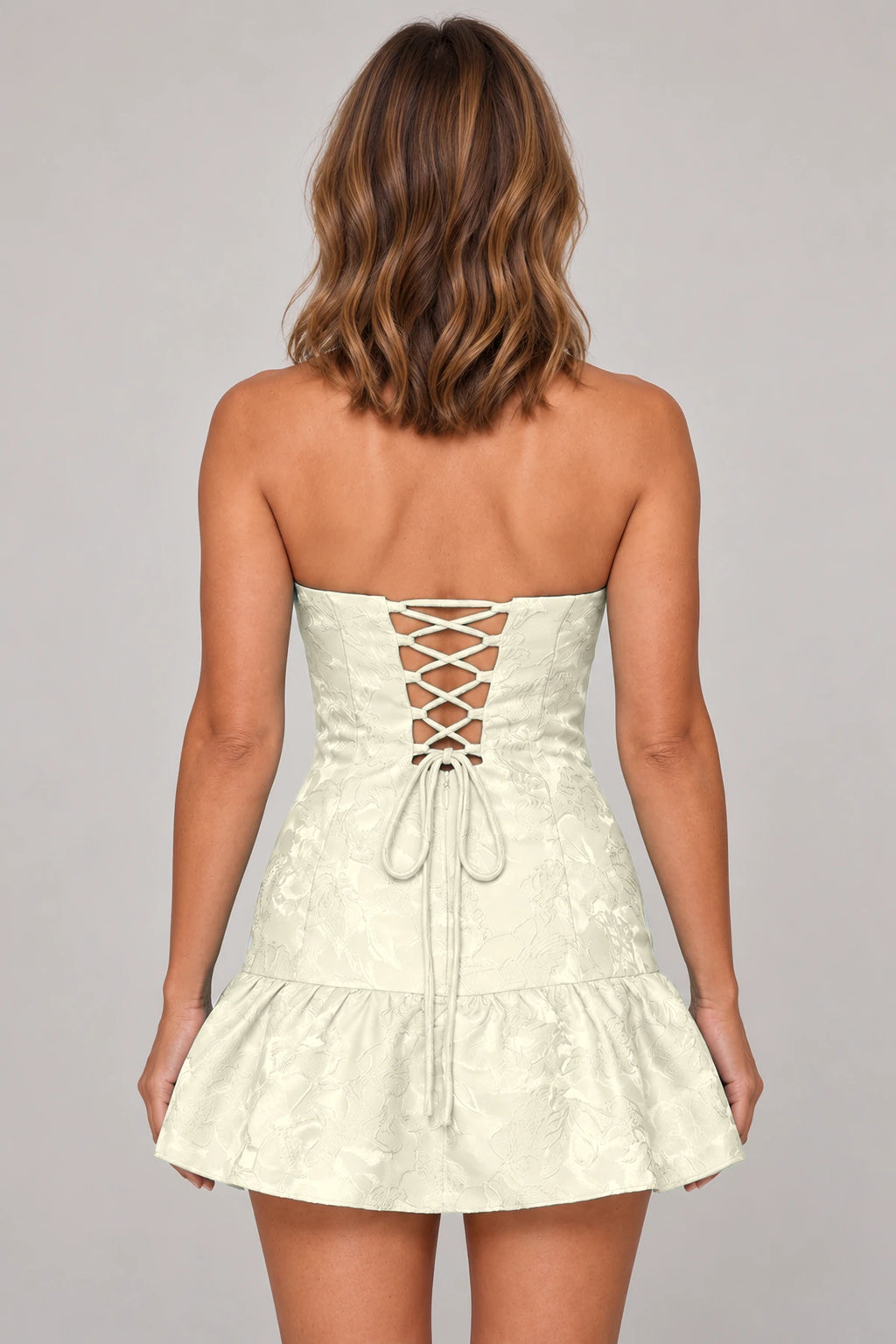 pale-yellow-lace-up-ruffle-mini-homecoming-dress-back