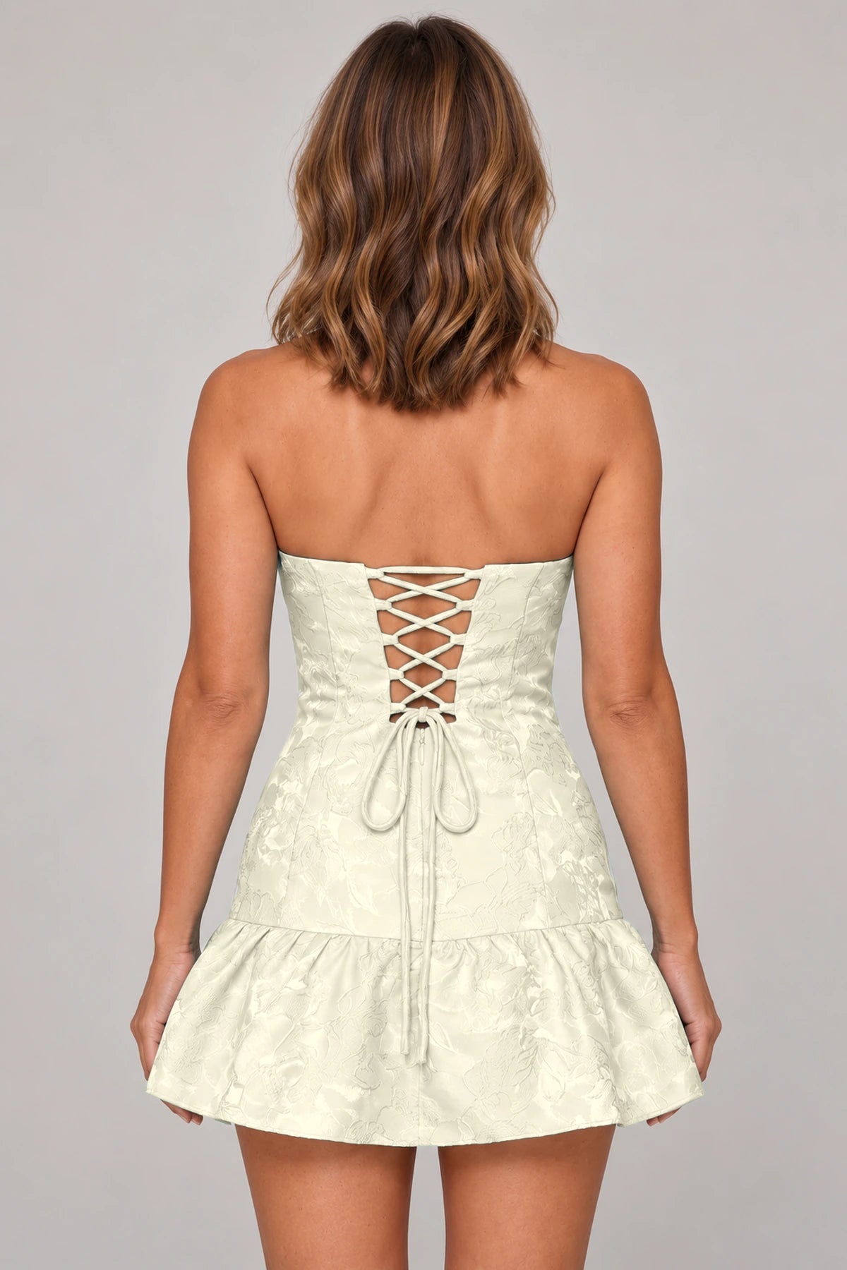 pale-yellow-lace-up-ruffle-mini-homecoming-dress-back