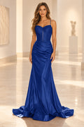 Radiant Mermaid Sweetheart Sleeveless Open Back Floor Length Prom Dress